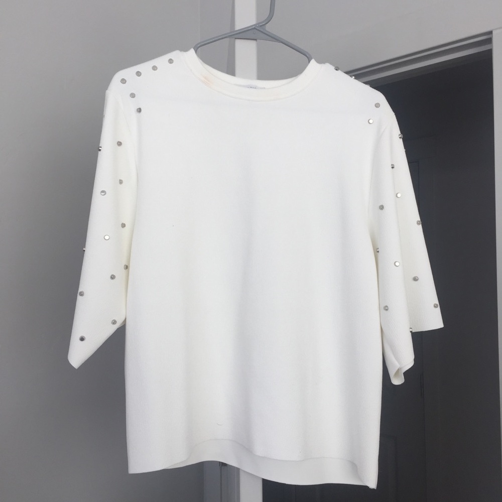 Zara Embellished Stud Blouse